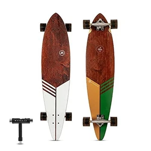 Monopatín longboard Pintail Cruiser de 40 pulgadas, cubierta de tabla larga con núcleo de arce duro - Imagen 1 de 8