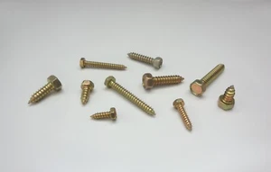 2x Sechskant Blechschrauben , gelb verzinkt , viele Größen , 4,2 - 6,3 - Picture 1 of 2