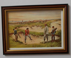 GOLF PRINT FRAMED - ST ANDREWS - Picture 1 of 1