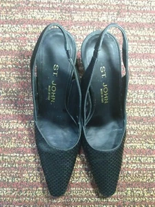 St. John Women's Designer Shoes Heels/Pumps Sling Size 5.5 B - Picture 1 of 9