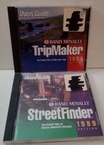 Rand McNally TripMaker & Streetfinder 1999 Edition CD Users Guide Travel Maps x2 - Picture 1 of 10
