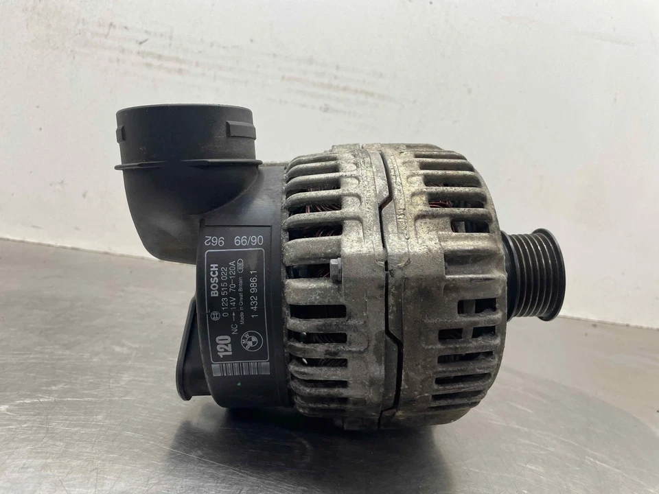 2000 BMW Z3 2.8L OEM 14V 120 Amp Alternator 47K Bosch 1432986 1997-1999 - Image 1 of 4