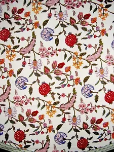 Floral Berry Round Cotton Tablecloth 72" Multi Color - Picture 1 of 2