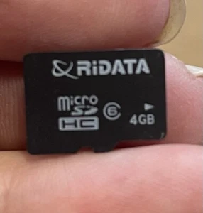 Cartes micro SD Ridata 4 Go - Photo 1 sur 1