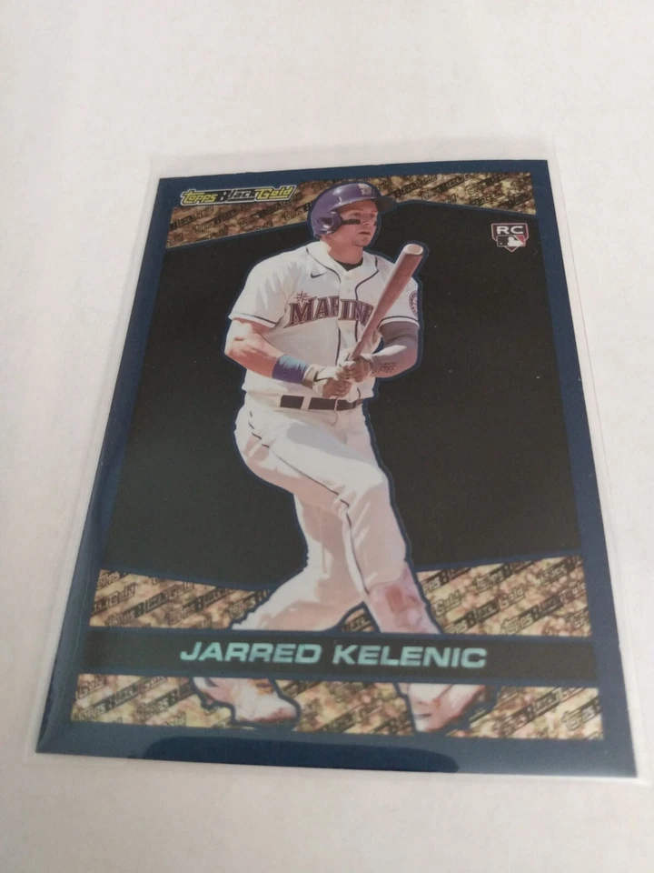 2021 Topps Black Gold Blue #BG-8 Jarref Kelenic RC Seattle Mariners - Image 1 of 1