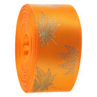  Chiffon Ribbon with Edge Maple Leaf Ribbons for Crafts Multifunction