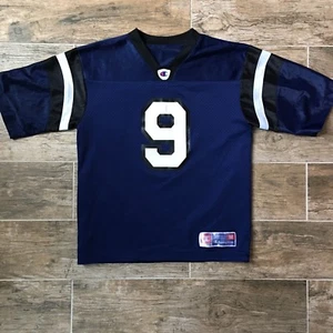 YOUTH MEDIUM CHAMPION Football Jersey NFL DARK NAVY BLUE BLACK #9 ROMO COWBOYS - Picture 1 of 5
