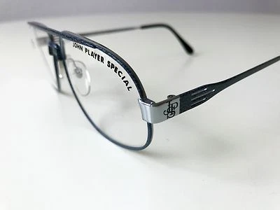 vintage JOHN PLAYER SPECIAL JPS 022-24 grey silver rare eyeglasses large NOS - Bild 1 von 4