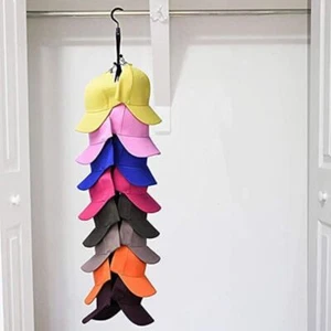 Baseball Cap Rack Hat Holder Rack Wall-Mounted Hat Display Stand Hat Organizer - Picture 1 of 12