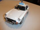 Universal Hobbies MGB GT Police Car 1:18 Scale - White, Black Seats Unopened Box