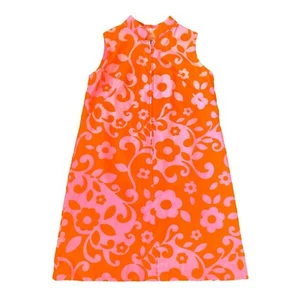 1960s Mod Hawaii Hilda's Dress VHY Hawaiian Flower Power Groovy Psychedelic VTG - Picture 1 of 22