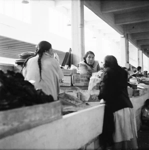 XOCHIMILCO c. 1960 - Femmes Marché Mexique - Négatif 6x6 - MEX 35 - Picture 1 of 1