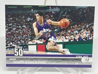 John Stockton 2007-08 Topps 50 50th Anniversary #28 - Image 1 of 2