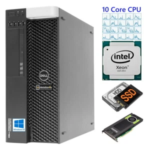 10-Core Dell Precision T5810 Workstation Xeon 2650v3 >3,0GHz 32GB Ram 256GB SSD - Bild 1 von 7
