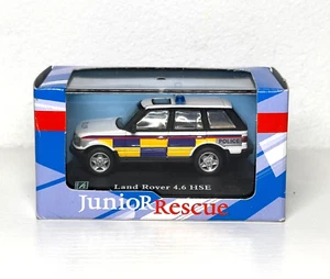 Mint Boxed Cararama Junior Rescue 1:72 Land Rover 4.6 HSE Police Car - Picture 1 of 7