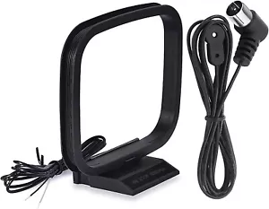 Antenna FM 75 Ohm AM loop antenna AV audio video alimentazione ricevitore home theater - Foto 1 di 7