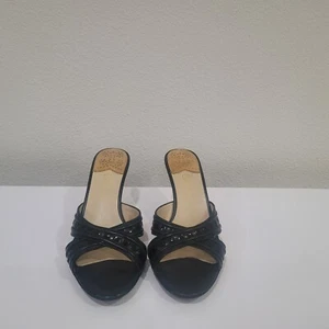 Cole Haan Air Black Slide Women's Shoes Size 6B 3" Heels - Picture 1 of 6
