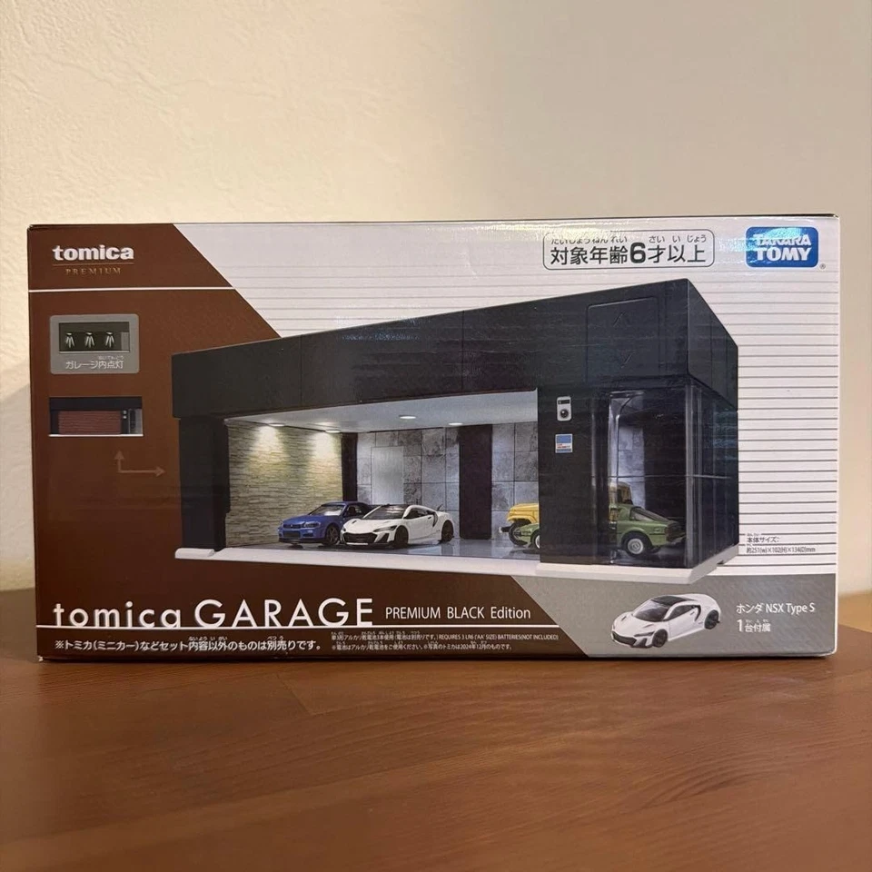 Takara Tomy Tomica Premium Garage Black Edition Япония Ограниченный выпуск НОВЫЙ - Изображение 1 из 1
