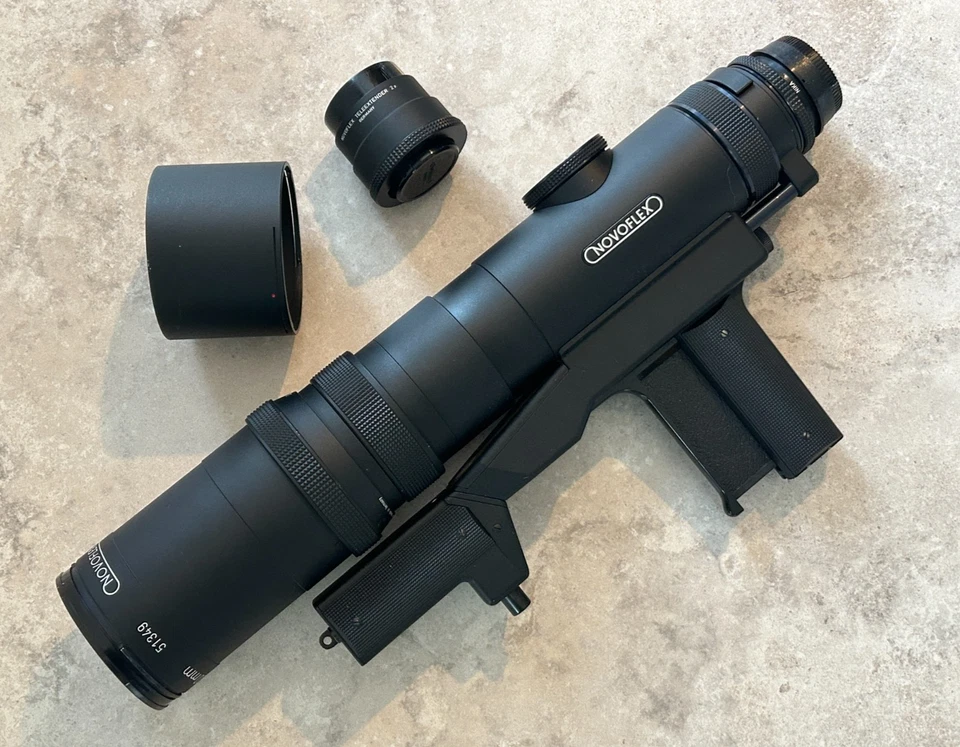 Novoflex Schnellschuß-Objektiv T-Noflexar 5,6 400mm mit Teleextender 2x f. Nikon - Bild 1 von 4