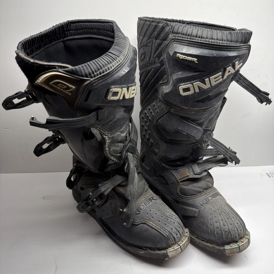 Oneal Rider One Almx ATV Botas de Motocicleta Zapatos Negro Motocross - PARA HOMBRES TALLA: 8 Foto 1 de 4