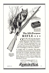 1929 Remington Rifle: One Rifle Will Not Suit All Purposes Vintage Print Ad - Picture 1 of 1