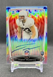 2014 Bowman Chrome TRENT MURPHY Rookie REFRACTOR On Card AUTO Stanford RC - Picture 1 of 3