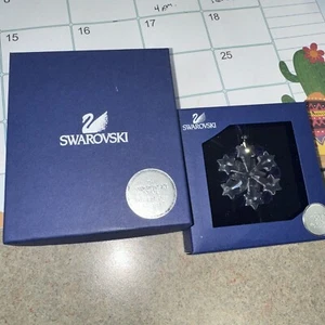 Swarovski Crystal Little Snowflake Ornament and Necklace - Picture 1 of 16