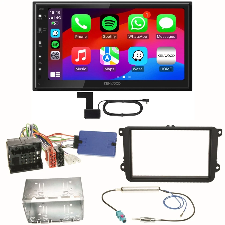 Kenwood DMX6523DABS Android Auto Einbauset für Seat Alhambra Altea XL Leon - Bild 1 von 1