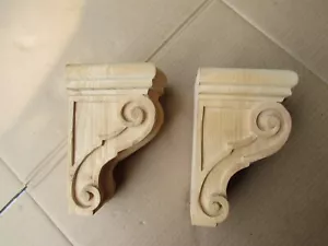 Traditional Corbel Countertop Support Bracket Maple Wood Carved LARGE Fireplace - Picture 1 of 6