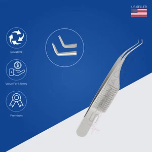 Barraquer Tweezer Micro Suture Tying Forceps Colibri 1 x 2 Teeth 0.40 mm German - Picture 1 of 1