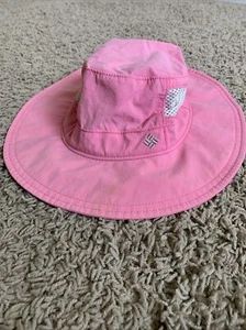 Columbia pink sustainable bucket hat Youth size 100% Nylon - Picture 1 of 5