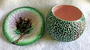 Antique Majolica Plate 5.5" + Bowl - Picture 1 of 5