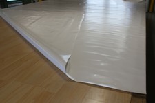 LKW Plane Abdeckplane PVC abdecken Holzplane B-Ware 590gr/m² weiß 2,50m/4,56m