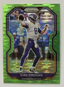 2020 Panini Prizm #215 Kirk Cousins Prizm Neon Green Pulsar - Picture 1 of 2