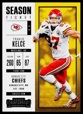 2017 Panini Contenders #68 Travis Kelce - Image 1 of 2