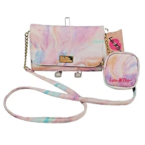 Luv Betsey by Betsey Johnson Umhängetasche mit Münzfach Multi Pink LBFOLEY - Bild 1 von 10