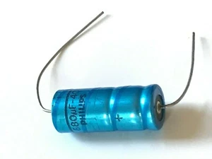 680UF 40V 85°C VINTAGE PHILIPS HP AXIAL ELECTROLYTIC CAPACITOR (x1) fcb15.54 - Picture 1 of 1
