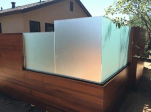 8mm Toughened Frosted Glass | Balustrade - Balcony - Obscure Decking - Privacy - Picture 1 of 2