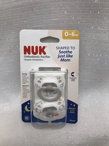 Nuk Pacifier 2pk Orthodontic Pacifier Binky Soothie Safari Jungle Elephant 0-6M  - Picture 1 of 10