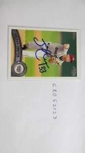 2011 Topps Jordan Cooper signed Baseball Card - Picture 1 of 2