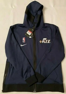 NWT NIKE UTAH JAZZ NBA SHOWTIME THERMA FLEX HOODIE CN4064-419 MENS SZ LARGE RARE - Picture 1 of 12