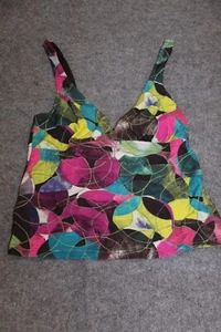 PARTE SUPERIOR TANKINI TALLA 38 B COLORIDO ESTAMPADO CON ALMOHADILLAS PALM BEACH - Imagen 1 de 2