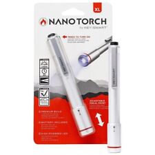 KeySmart Nano Torch XL Compact Pen Flashlight Color Silver - NEW - Free Shipping
