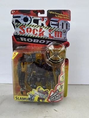 RARE 2000 Mattel Rock Em Sock Em Robots SLAMURAI MATTEL 24549 SEALED - Image 1 of 4