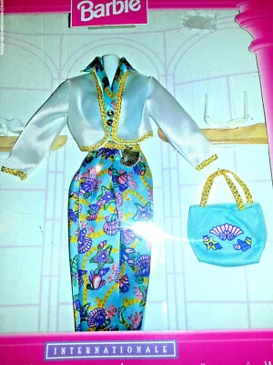 BARBIE Fashion Avenue INTERNATIONALE Outfit Clothes 1995 MATTEL Summer PANT SUIT - Image 1 of 4