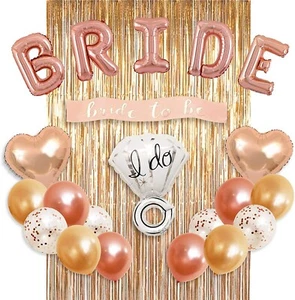 19 Pc Bachelorette Wedding Bridal Party Shower Decorations,Sash,Balloons,Banner - Picture 1 of 4