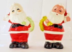 Vintage Weihnachtsmann rot weiß Salz Pfefferstreuer Urlaub Weihnachtsdeko - Bild 1 von 24