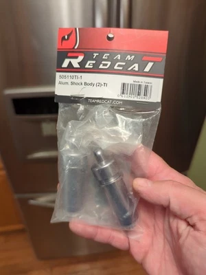 Team Redcat Racing Alum. Shock Body (2)-TI Official Car Parts - Image 1 of 3