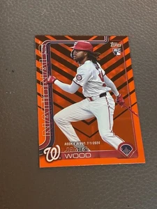 James Wood 2025 Topps Update Holiday Orange Foil SP #US218 Rookie Debut - Picture 1 of 2
