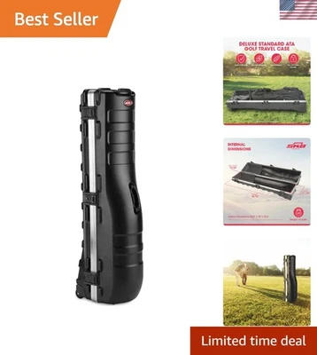 Hard Shell Plastic Golf Travel Case for Cart Bags with Wheels - Heavy-Duty - Image 1 of 4